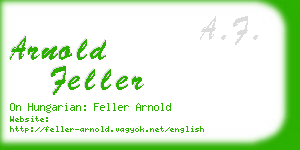 arnold feller business card
